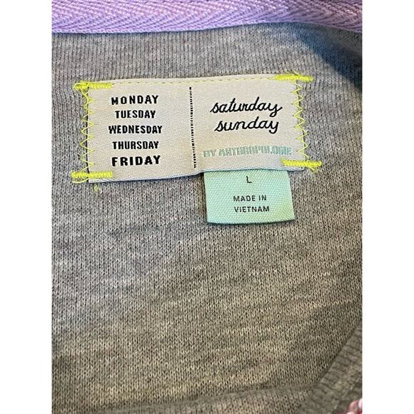 Saturday Sunday by Anthropologie LARGE Aphra Space Dyed knit top - Picture 4 of 9